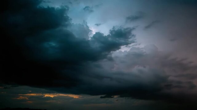 A powerful display of lightning illuminating dark storm clouds, capturing the awe-inspiring intensity of nature's forces and the thrill of dramatic weather moments.