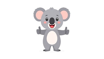 Obraz premium Cute koala giving thumbs up