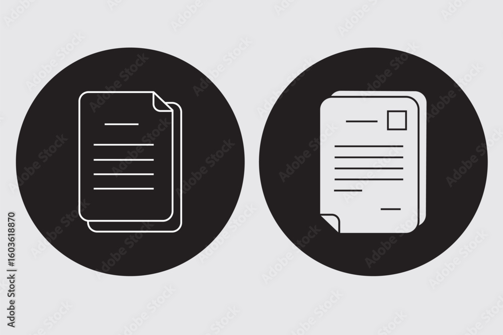 Poster file icon set in white background. for your web site design, logo, app, ui. vector graphics illustra