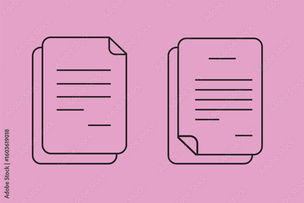 Poster file icon set in white background. for your web site design, logo, app, ui. vector graphics illustra
