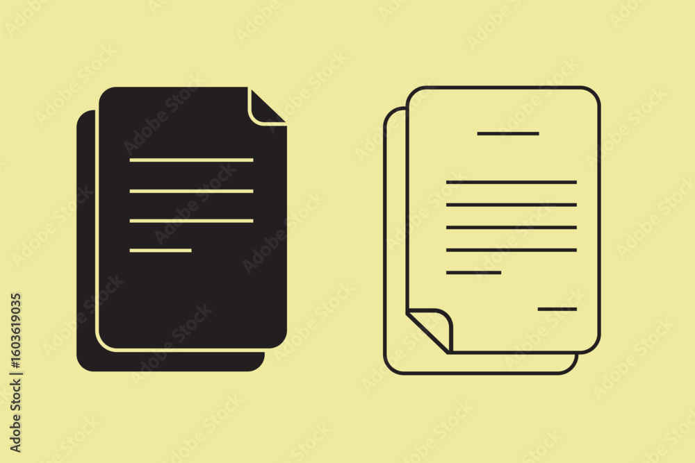 Fototapete file icon set in white background. for your web site design, logo, app, ui. vector graphics illustra