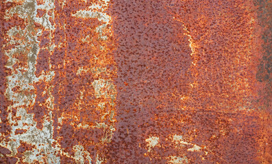 Rust iron rusty steel background old sheet brown orange color effect weathered wall floor rough...