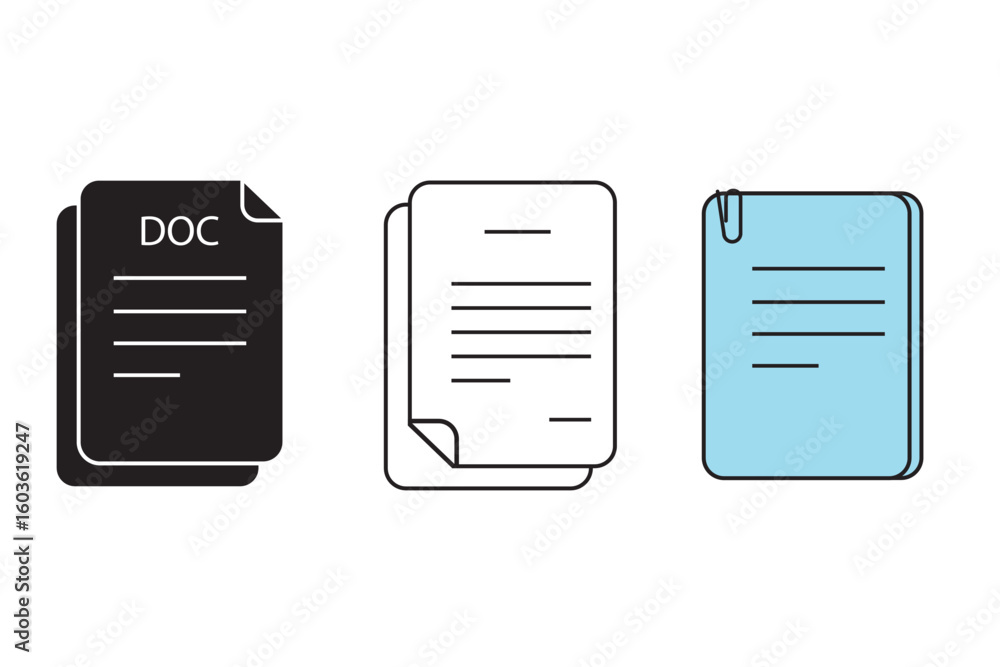 Poster file icon set in white background. for your web site design, logo, app, ui. vector graphics illustra
