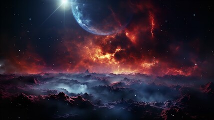 Obraz premium Galaxy astronomy universe nebula.