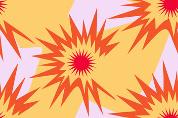 Abstract explosion pattern with sharp geometric shapes points