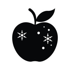 vector illustration of an apple