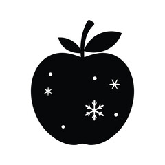 vector illustration of an apple