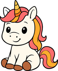 Unicorn animal illustration PNG Design