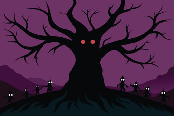 Fototapeta premium spooky halloween background