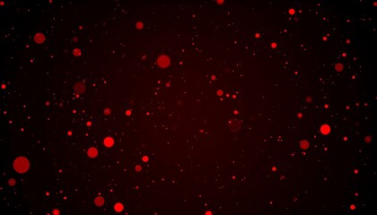 Abstract red particles on dark background
