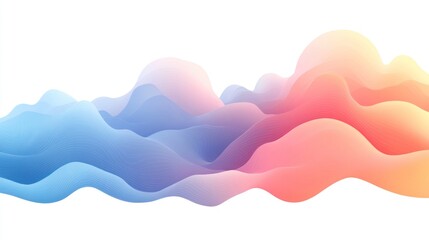 Abstract multicolored wavy background