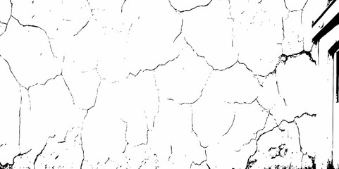 Abstract old wall stone grunge black and white concreate crack scratch in the grunge texture background.
