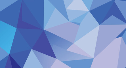 Obraz premium Abstract geometric background with blue and purple polygon shapes for digital design
