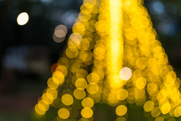 Abstract bokeh background. Blur of night light bokhe background.