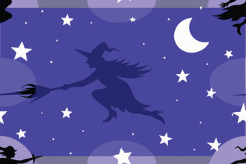 Lantern casting jack-o-lantern shadows vector illustration