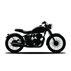 Obraz premium Classic cafe racer motorcycle silhouette