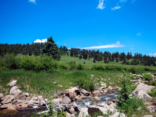 mountain river in the mountains