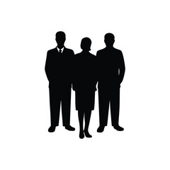 Business people silhouette, Businessman, Business women silhouette