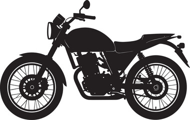 Fototapeta premium black motorcycle vector logo, motorcycle vector illustration, motorcycle silhouette vector icon