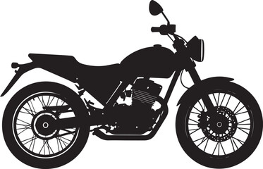 Fototapeta premium black motorcycle vector logo, motorcycle vector illustration, motorcycle silhouette vector icon