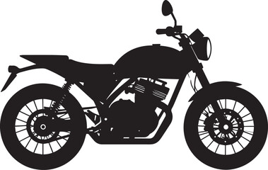Fototapeta premium black motorcycle vector logo, motorcycle vector illustration, motorcycle silhouette vector icon