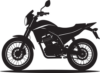 Obraz premium black motorcycle vector logo, motorcycle vector illustration, motorcycle silhouette vector icon