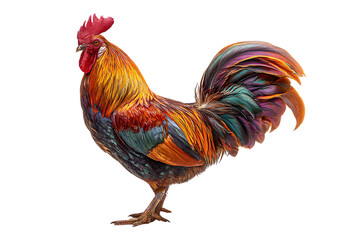 Fototapeta premium Vibrant Rooster in Profile