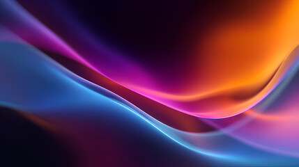 fractal glass gradient colorful wave blurred background, noise textured abstract transparent glass trendy wallpaper, for web, banner, fashion, technology Stock Illustration