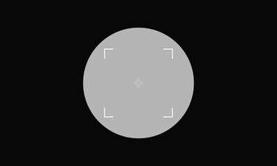 Binoculars spy view. Telescope aim sight, periscope lens view. Vector isolated illustration . EPS 10 . 