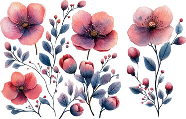 seamless pattern with poppies
