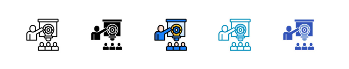 Innovation Workshop  Icon Set Multiple Style Collection