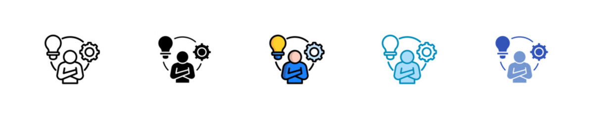 Leadership Coaching  Icon Set Multiple Style Collection