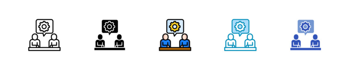 Consulting Agreement  Icon Set Multiple Style Collection