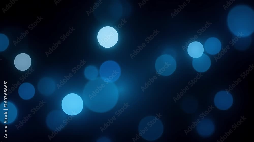 Aufkleber blue bokeh background animation video loop for presentation and motion graphics visual effect 1080p