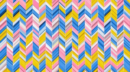 Chevron pattern of vibrant colors