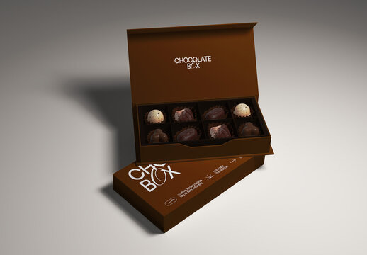 Chocolate Packaging Design Mockup