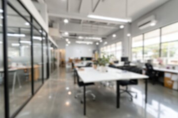 Blurry modern office interior