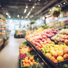 Grocery aisle displays fresh produce (1)