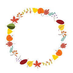 autumn leaves frame