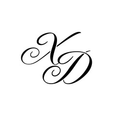 Obraz premium Elegant ZA Monogram Logo in Black Script – Luxury Calligraphy Initial Design on White Background 