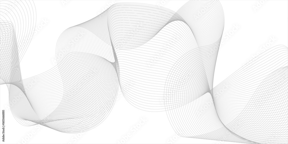 Poster abstract vector background with black wavy lines. abstract wave element for design. digital frequenc
