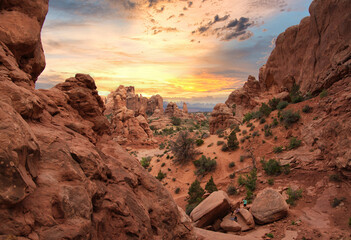 Sunset at Bryce Canyon National Park, Utah