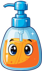 Cute Cartoon Hand Soap Dispenser with Big Eyes