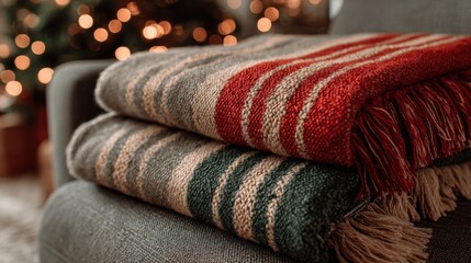 Fototapeta premium 折り畳まれたマフラー