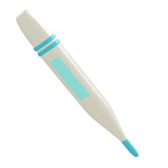 Close-up digital thermometer with clean design, isolated on white background, perfect for healthcare illustrations, medical themes, and temperature checks.

