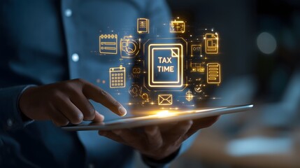 Digital tax preparation software, Online tax filing solutions, Business tax management platform, Modern financial compliance technology