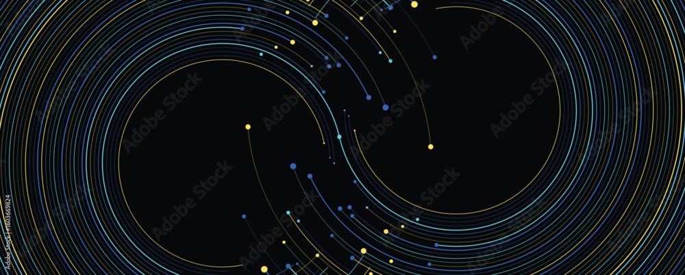 Poster abstract circuit technology and science concept background