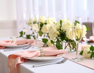 wedding table setting