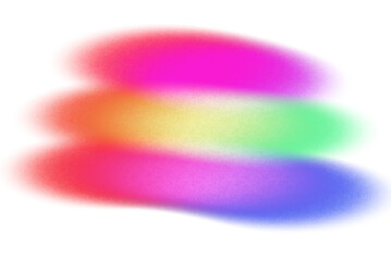 Overlay grainy gradient shape glowing background cutout on transparent background, abstract vibrant neon noisy gradients color spots multicolored, grunge rough texture, noise texture background