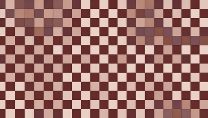 Fototapeta premium Abstract checkered pattern of varying shades of brown
